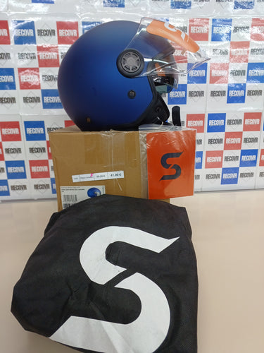 SKA-P Casco Abierto 1SHA Zen Mono Azul Satinado,Talla M